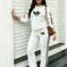 Women's Fashion Casual Printed Two Piece Set Autumn Winter Hooded Long Sleeved Trousers Vacation Wear_ecoleips.com