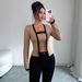 European American Cross-border 2026 Spring New Women's Elegant Knitted Patchwork Cardigan Jacket And Vest Two-piece Top_ecoleips.com