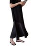 Retro Casual Slimming Anti-Aging Long T-Shirt Dress Pure Color Round Neck Irregular Hem Short Sleeve Dress Trendy_ecoleips.com