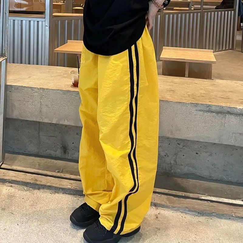 Women's Clothing New Casual Pants Men Women's Same Style Straight Pants Loose Wide Leg Pants Autumn Trousers Drape Mopping Pants_ecoleips.com
