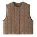 Aria Basics Louvre Spring New Parisian Artistic Designer Style Lem Waffle Down Vest Casual Short Top For Women_ecoleips.com