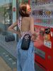 Weird Puss Polka Dot Print Vest Women Y2K Lace-Up Backless Halter V-Neck Skinny Summer Trend Daily Street Basic Chic Tank Tops_ecoleips.com