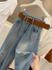 Washed High-waisted Ripped Jeans Women's Summer 2026 New Loose And Thin Design Versatile Fashionable Trousers_ecoleips.com