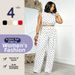 Women's Polka Dot High-Waisted Wide Leg Trousers Set Spring/Summer New Slimming Straight Leg Trousers Cross Border 2026_ecoleips.com