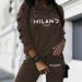 Women's Casual Elegant Hooded Two Piece Set European And American Style Early Autumn New Print Design_ecoleips.com