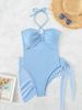 Women's Clothing Sexy Multi Color Fashion Bikini Bikini Small Pit Stripe Mesh Skirt Three Piece Women's Swimsuit_ecoleips.com