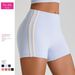 Women's Clothing Yoga Shorts High Waist Tight Sports Hip Lifting Hot Pants Contrast Color Breathable Quick Drying Running Fitness Shorts_ecoleips.com