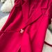 Women's Clothing Elegant Red Ribbon Slimming Dress For Women Sophisticated High-End Tailored Collar Spring Commuting Stylish Set_ecoleips.com