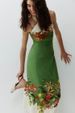 Women's Sexy Halter Neck Long Dress Style Summer Resort Printed Linen Floral Waist Cinching Backless_ecoleips.com