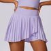 Women's Clothing Women's Casual Pleated Sports Short Skirt Quick Drying Tennis Fitness Pants Anti-Exposure Two Piece Set_ecoleips.com
