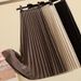 Women's Clothing High Waist Pleated Skirt Women's Spring And Autumn Mid Length New All Match Big Swing Skirt Slim A Line Skirt Trendy New Style_ecoleips.com