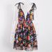 2022 Foreign Trade Cross-Border European And American Style Deep V Backless Sequin Floral Lace-Up Women's Sexy_ecoleips.com