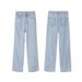 Women's Clothing Tencel Straight Jeans Womennew Style Drape Summer Wide Leg Ice Silk High Waist Slim Small Pants_ecoleips.com