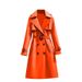 Trendy Women's Korean Style Mid-Length Trench Coat Spring/Autumn Fashionable Casual Long Sleeve Overcoat_ecoleips.com