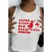Women's Red Camisole Sports Vest Top Casual Elegant Fashion Tees Polyester Spring/Autumn Summer Regular Size_ecoleips.com
