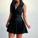 Women's Clothing Suits For Women Sleeveless Suits Vest Pleated Short Skirt Skirt Commuting Two Piece Suit_ecoleips.com