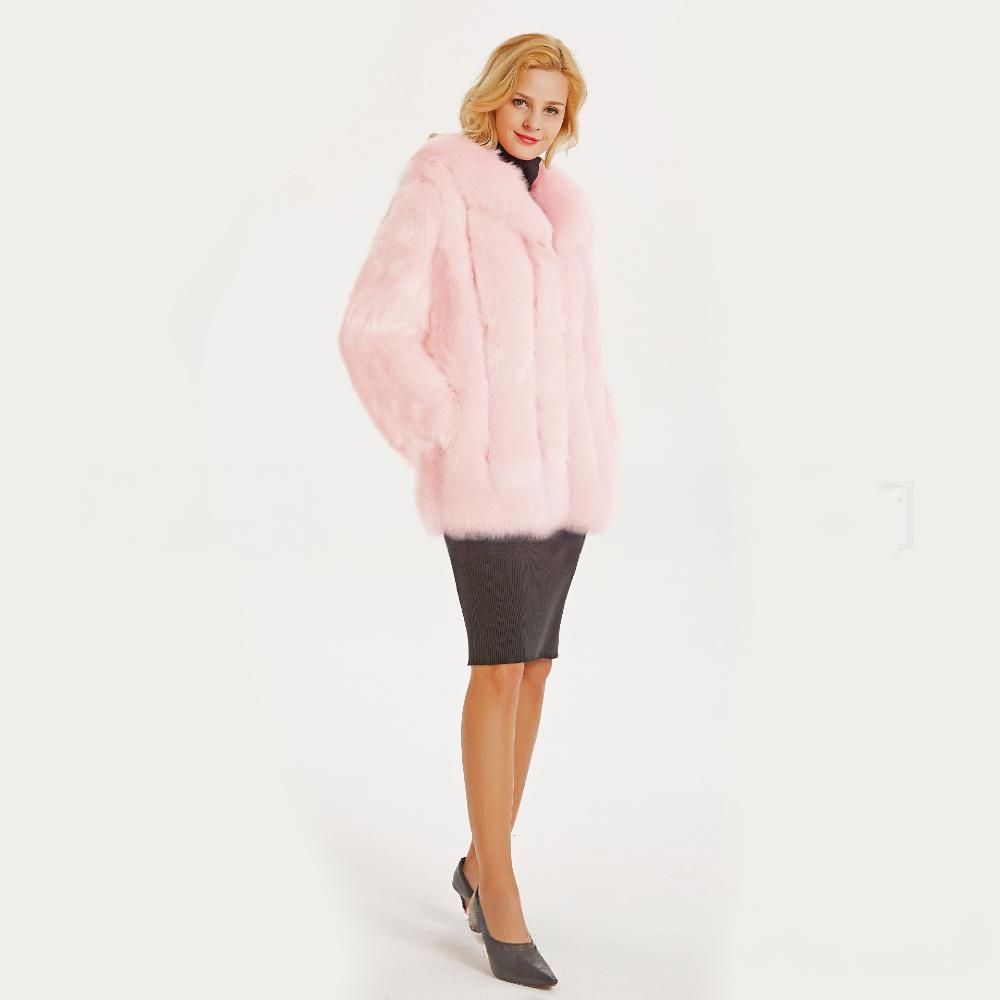 Luxury Faux Fox Fur Coat For Women - Trendy Mid-Length Streetwear Jacket In 12 Vibrant Colors_ecoleips.com