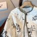 Floral Quilted Jacket – Oversized Longline Coat With Detachable Scarf (S-2XL, Lightweight Polyester Fill)_ecoleips.com