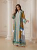 2026 New Muslim Cross-Border Dress, Women's Long Sleeve Printed Rhinestone Water Drill Long Skirt, Fashionable And Elegant_ecoleips.com