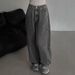 Cross-border Fashion Retro Jeans, New Style, Drapey Straight Loose High-waisted Wide-leg Casual Trousers, Trendy_ecoleips.com