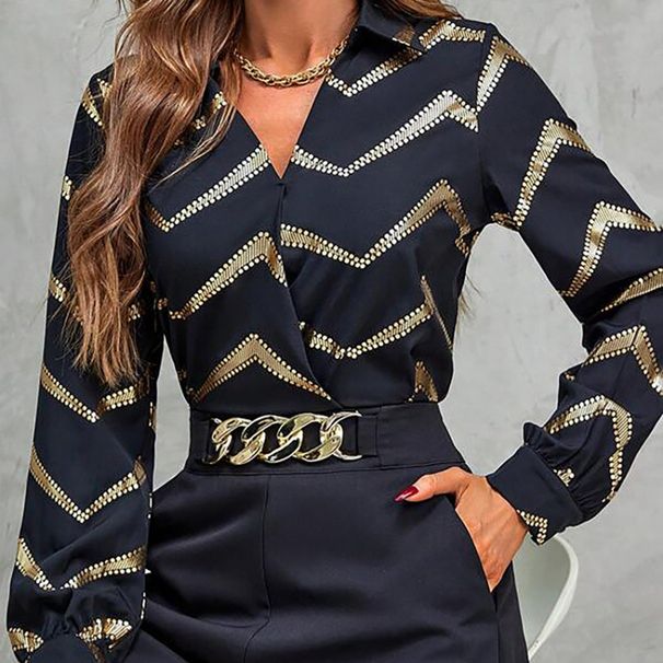Spring's Design-Focused Trend: Chic Bubble Sleeves With Gold Accents, Blending Retro Charm With Versatile Commuter Style_ecoleips.com