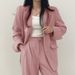 Pink Women's Chic Suit Jacket Korean Style Unique Design Spring Autumn New Outerwear_ecoleips.com