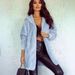 Women's Winter Fleece Hooded Coat - Soft & Warm Acrylic Knit Cardigan, Oversized Longline Sweater Jacket For Casual Streetwear_ecoleips.com