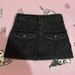 Y2k Low-Rise Denim Mini Skirt - Distressed Retro Cross-Tie Front Skirt For Women, Grunge Aesthetic Versatile Grunge Colorway_ecoleips.com