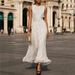 Stylish And Elegant Polka Dot Print Sleeveless Slim Dress_ecoleips.com