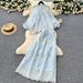 Women's Clothing Style Women's Autumn Set Gentle Elegant Loose Fitting Lantern Sleeve Embroidered Shirt High Waisted Full Skirt_ecoleips.com