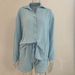 Verve INS New Style Solid Color Loose Elastic Wrinkle Long Sleeve Shirt Wide Leg Shorts Casual Set For Women_ecoleips.com