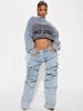Women's High Waist Straight Jeans - Detachable Snap Button & Asymmetrical Design For Streetwear Fashion_ecoleips.com