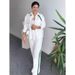 Women's Casual Two-Piece Set Spring Stripe Color Block Lounge Pants Outfit - Comfortable Stretchy Polyester Jogger Suit For Sports Travel Daily Wear_ecoleips.com
