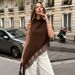 Women's Sleeveless Lace Trim Slim Fit Camisole Top Elegant Sexy Blouse for Summer_ecoleips.com