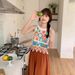 Cute Bohemian Knitted Vest O-neck Sleeveless Women's Crop Top Crocheted Tassels Short Sleeveless Cami_ecoleips.com