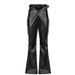 Aria Basics Dark-style Buckle Waist Hollow-out PU Casual For Women, 2025 Autumn European And American Low-waist Straight-leg Leather_ecoleips.com