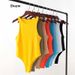 Summer New Arrival Women's Sexy Tight Fitting Bodysuit Sleeveless Jumpsuit Trendy European American Style_ecoleips.com