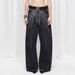Plus Size Slimming Washed Denim Jeans Rhinestone Embellished Straight Leg Loose Fit Women's Spring/Autumn Solid Color Jeans_ecoleips.com