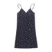 European And American Pure Desire Retro Print V-Neck For Women Summer 2025 New Floral Strap Dress Women's Fashion Export_ecoleips.com