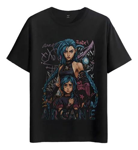 Women's T-Shirts Tshirt Muscle Freaks Arcane Jinx League Character Style_ecoleips.com