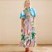 Women's Linen Cardigan Dress Printed Shirt Collar Personalized Clothing_ecoleips.com
