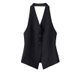 Women's Clothing Spring and autumn halter neck suit vest for women 2024 spring new top design niche waistcoat_ecoleips.com