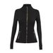 Women's Slim Fit Polka Dot Jacket Waist Defining Running Outdoor Yoga Wear Nude Feel Top In Stock_ecoleips.com