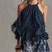 Women's Sleeveless Halter Neck Top With Printed Wide Leg Pants Set Summer Bohemian Outfit_ecoleips.com