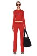 IAMGIA Y2K Retro American Hot Girl Reverse Letter Print Two Piece Set Women's Low Waist Trousers Casual Fashion Full Length Polyester_ecoleips.com