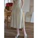 Cool Tencel Retro V-neck Plant Embroidery Suit Skirt/shirt Skirt_ecoleips.com