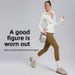 Define Long-sleeved Top For Women, Spring And Autumn Thickened Yoga Shirt, Running Fitness Wear, Stand-up Collar_ecoleips.com