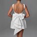 Women's Clothing Summer Women's Clothing Pearl Bow Fashion Slim Short Skirt Backless Hot Girl A Line Dress_ecoleips.com