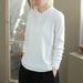 Double-Sided German Velvet Stand-Up Collar Base Layer, Long-Sleeved T-Shirt, Women's Top, Loose, Casual, Solid Color, Fa_ecoleips.com