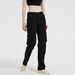 2025s Plus Size Women's Cargo Multi-Pocket Sweatpants Loose Tactical Slimming Casual Long Pants Wide Leg_ecoleips.com